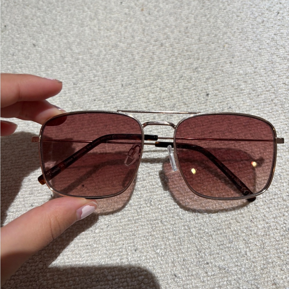 Stylish Pink Tinted Sunglasses